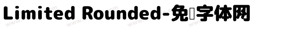 Limited Rounded字体转换